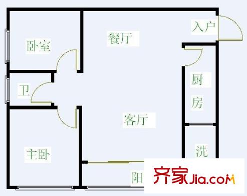 时光俊园 0室 户型图