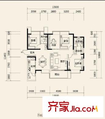 万科金域缇香 户型图