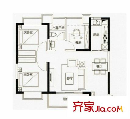 万科金域缇香 户型图
