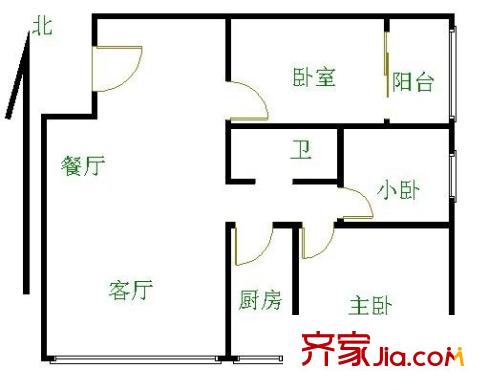 时光俊园 0室 户型图