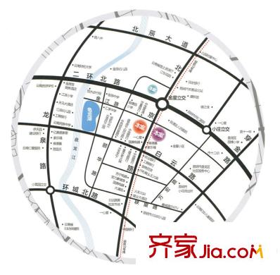 同德昆明广场小区区位图