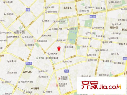 民航小区交通图
