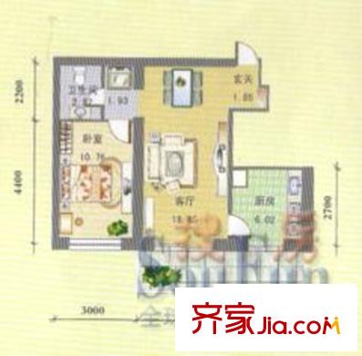 哈尔滨 军安绿色家园 户型图