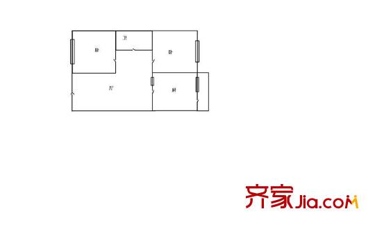 乐民小区2室1厅1卫1厨