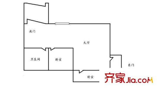 乐民小区2室1厅1卫1厨