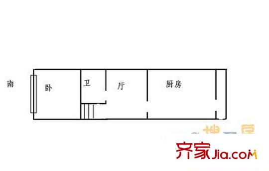乐民小区1室1厅1卫1厨