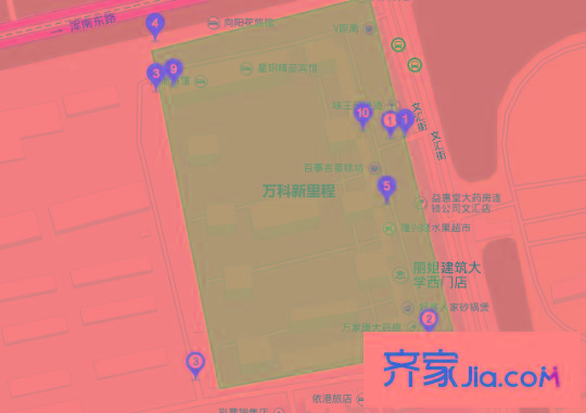 万科新里程交通图51