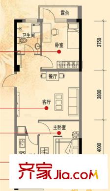泰莱16区 2室 户型图