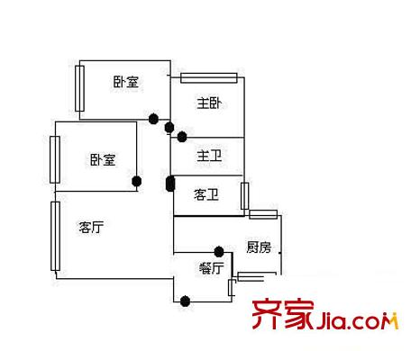 佳和花园 3室 户型图