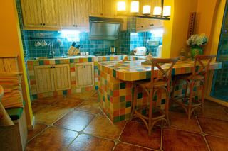 100㎡地中海风格家厨房搭配图