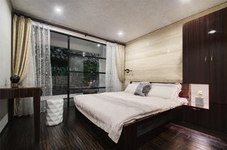 高端复式样板房设计卧室搭配图
