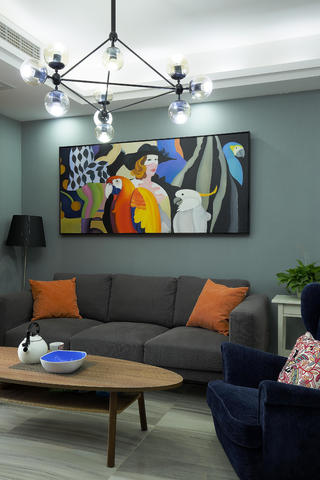 三居室现代风格家沙发图片
