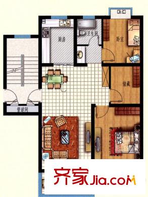 新高・西城国际C户型 3室2厅1卫