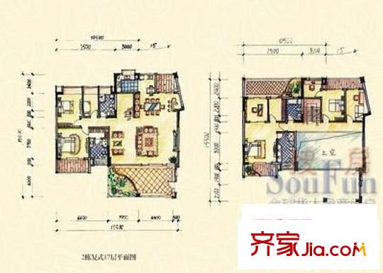 汤泉半岛 7室 户型图