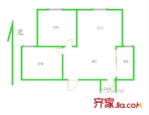 浅水湾 2室 户型图