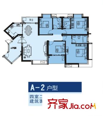浅水湾 4室 户型图