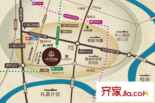 力帆翡翠郡区位图