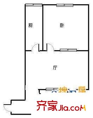 时代天骄 2室 户型图