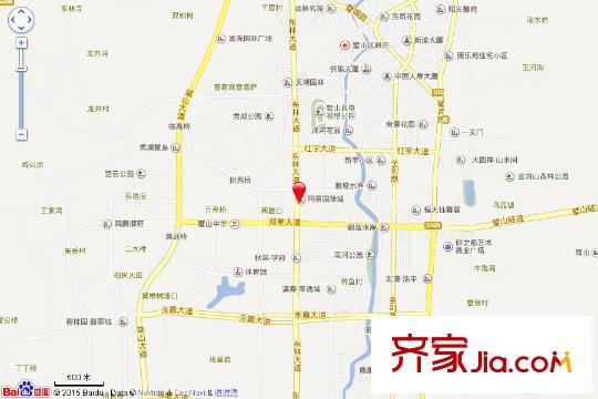 璧山同景国际城交通图电子地图