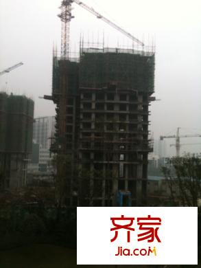 璧山同景国际城外景图B组团7号楼工程进度图(2012.11)