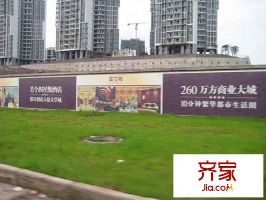 富力城河畔里一期工程整体进度图(2013.4.8)