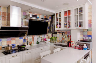 二居室现代美式家餐桌图片