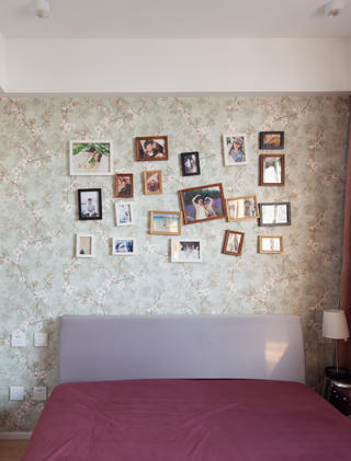 150平现代简约装修卧室背景墙图片