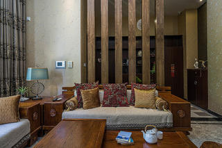 新中式风格别墅装修沙发图片