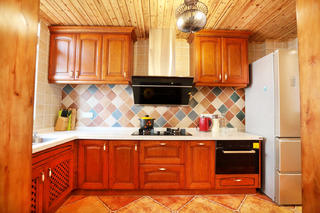 三居室美式乡村家厨房设计图