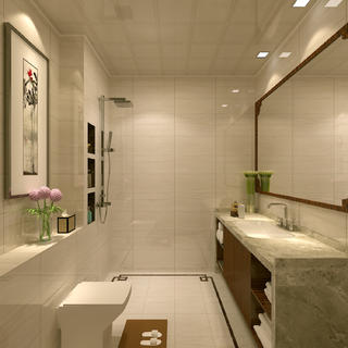 新中式豪华别墅装修卫生间设计图