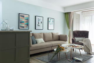 110㎡北欧风格家沙发图片