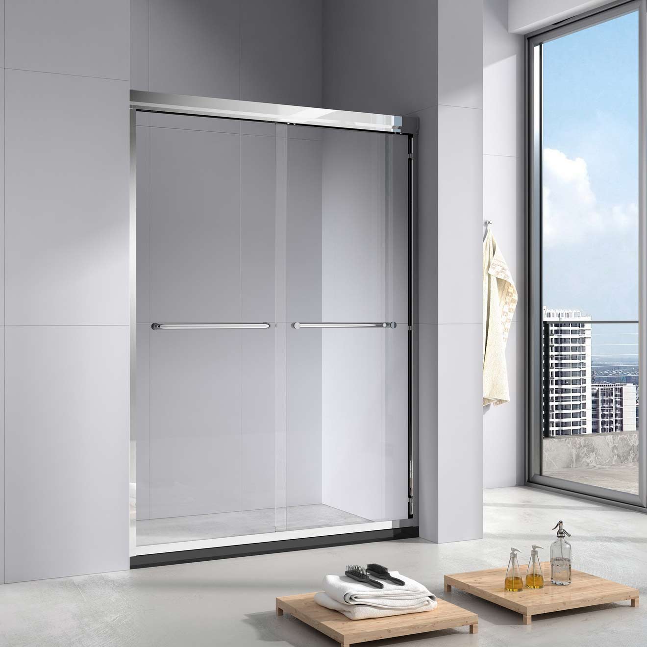 玛莎s4702优质铝材钢化玻璃淋浴房￥799限量预约