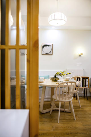 二居室日式风格家餐厅背景墙图片