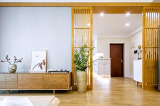 二居室日式风格家木格栅设计