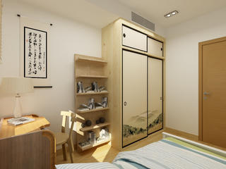 日式二居装修次卧效果图