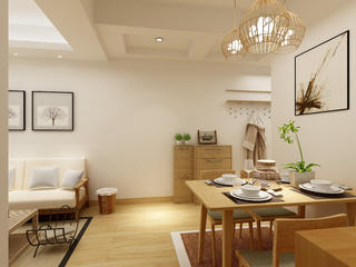 日式二居装修餐桌图片