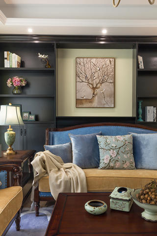三居室美式风格家沙发图片