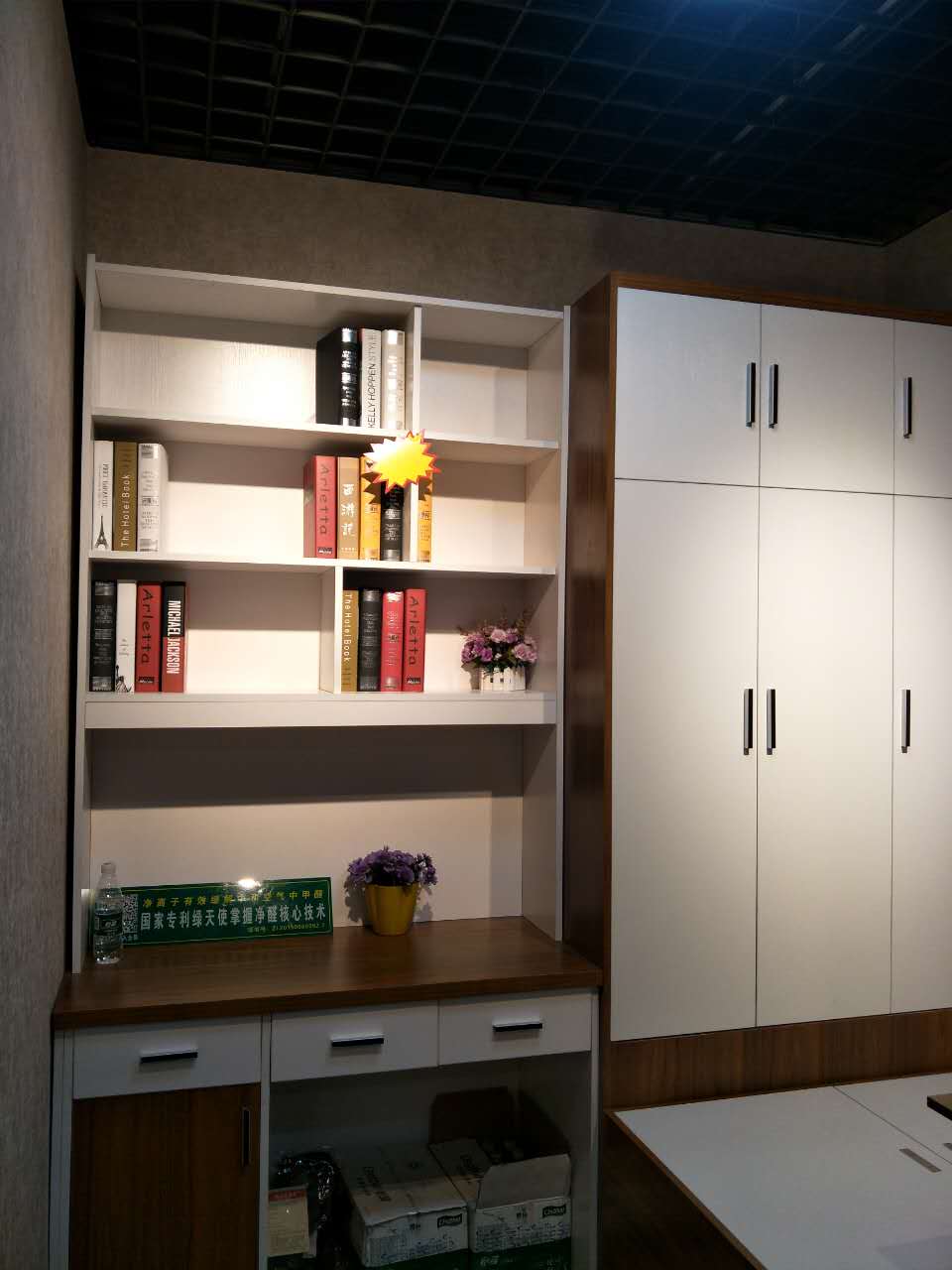 绿天使普罗旺斯净离子实木定制衣柜(连门带柜,抽屉,衣通)