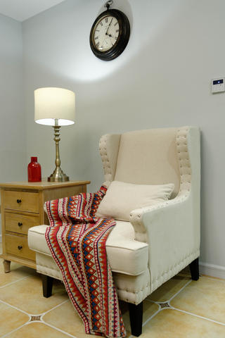 105平美式风格装修单人沙发图片