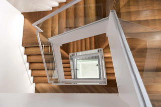 现代别墅装修楼梯俯视图