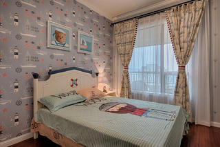 三居室美式风格家儿童房效果图