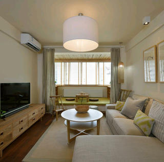 二居室日式风格家客厅设计图