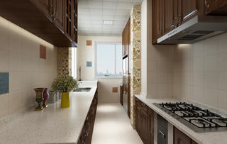四居室美式风格装修厨房设计图