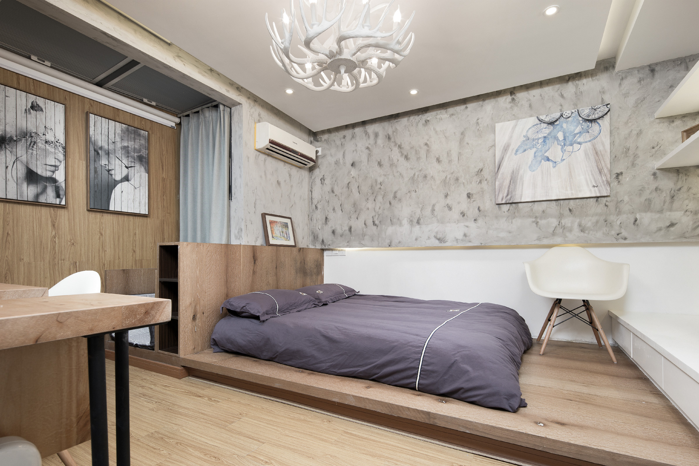 38平小户型公寓装修卧室设计图