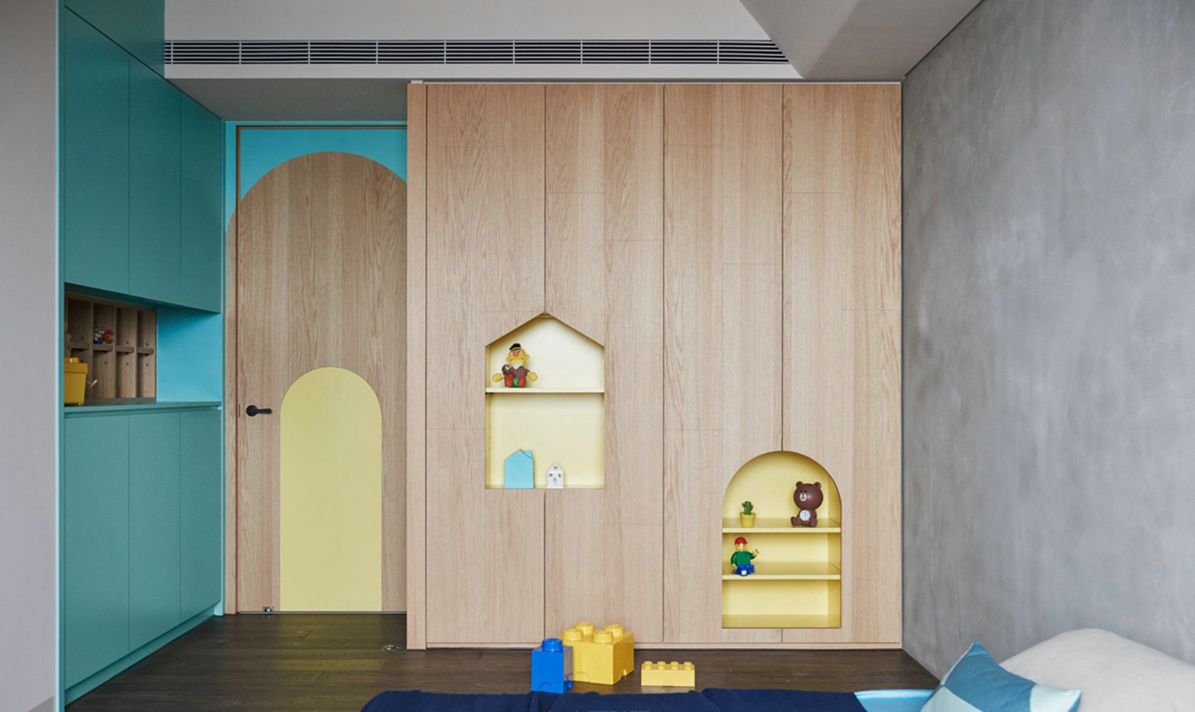 现代简约三居装修儿童房设计图