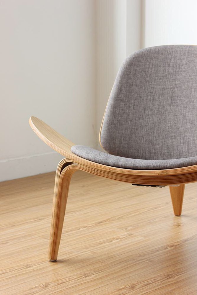 丹麦02shellchair02三角贝壳椅微笑椅02低矮的坐