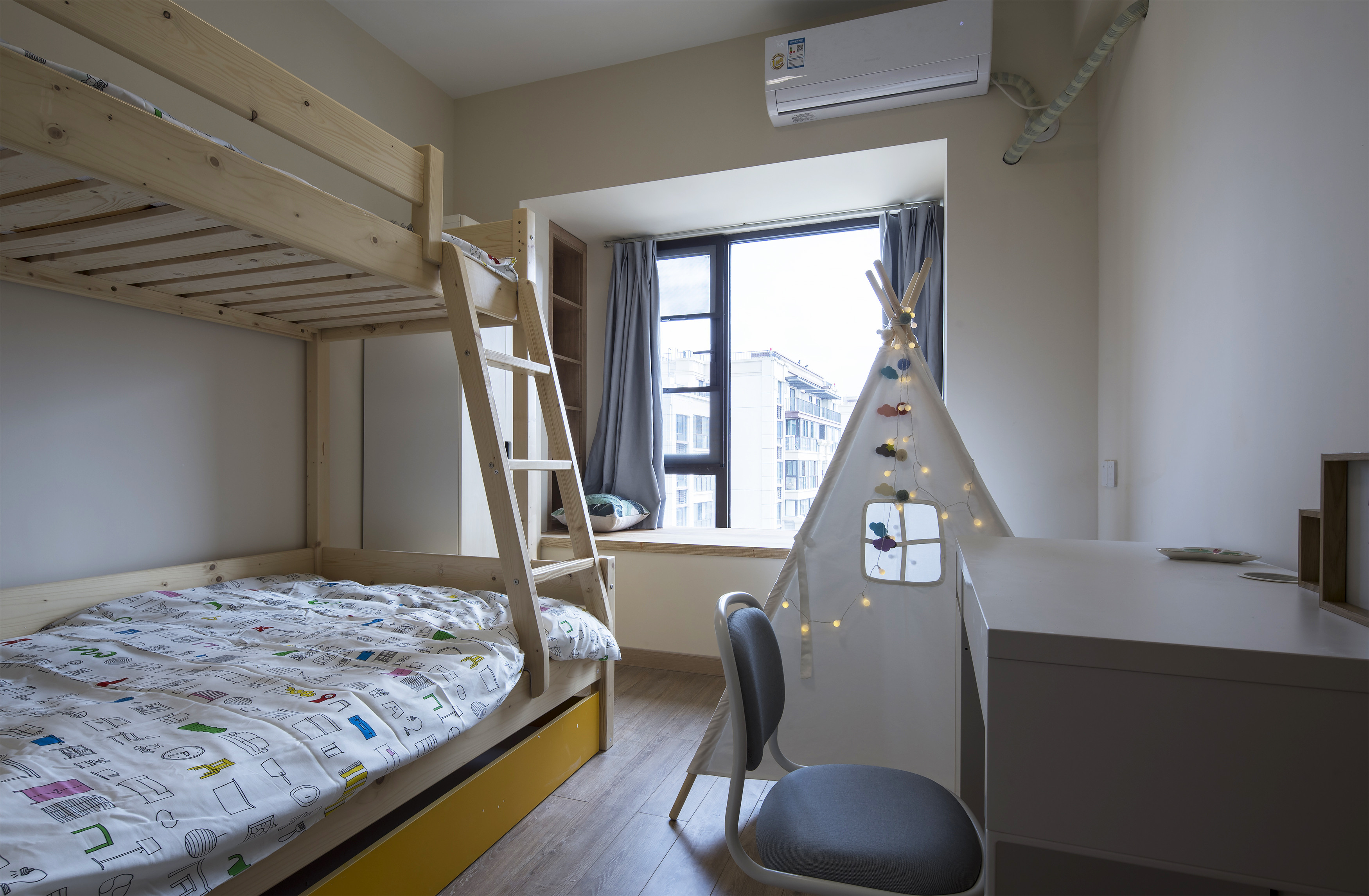 北欧三居室装修儿童房设计图
