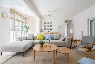 现代日式三居设计沙发图片