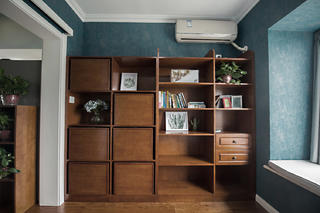 北欧三居室装修书柜图片