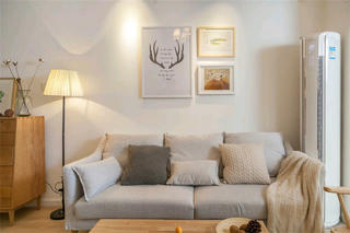 北欧简雅三居装修沙发背景墙图片